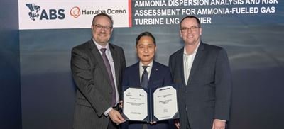 ABS Delivers Comprehensive Ammonia Dispersion Safety Evaluation to Hanwha Ocean