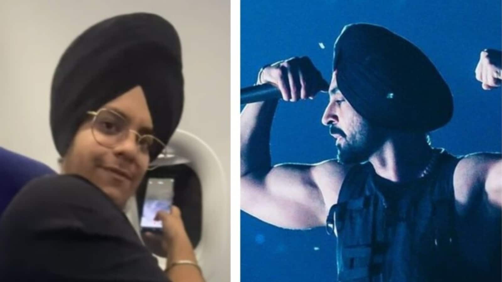 Diljit Dosanjh fan watches his Delhi concert from the best seat: On an aeroplane! Singer reacts