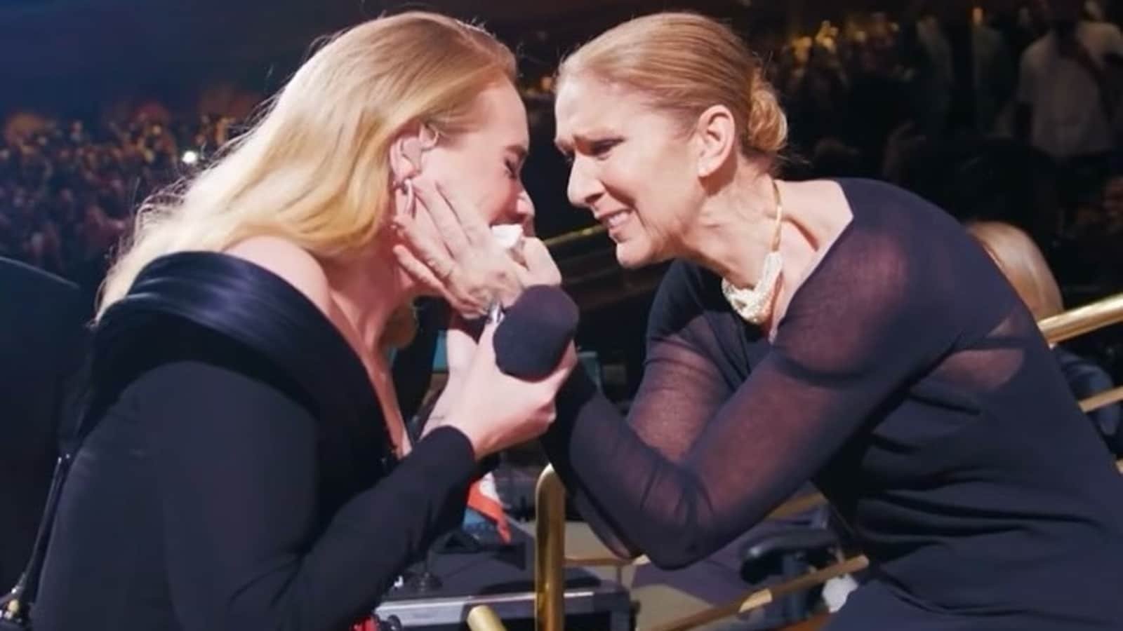 Adele pens emotional note, thanks Celine Dion for attending her Las Vegas show: Words will never sum up what you mean…