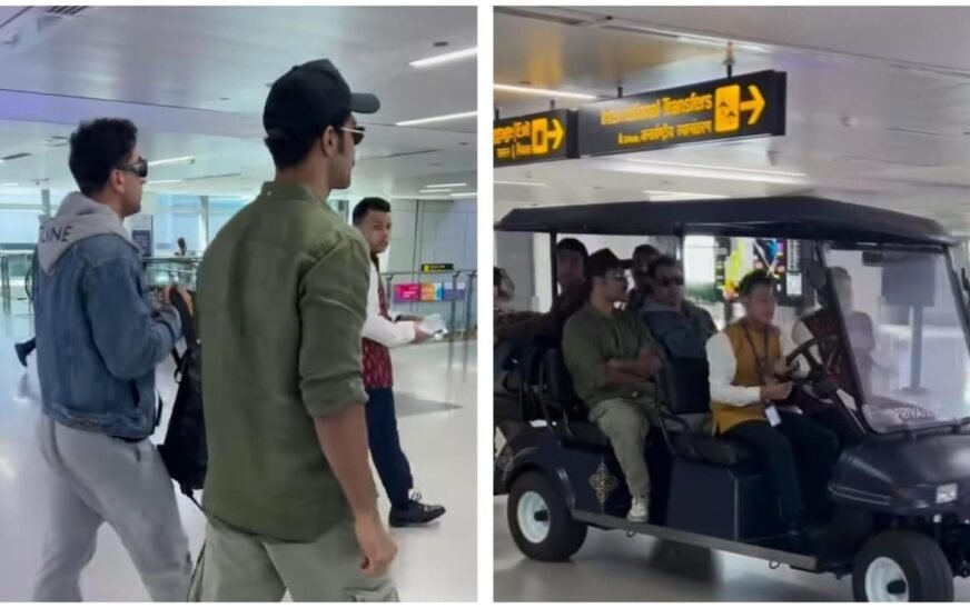 Ranbir Kapoor, Vicky Kaushal are new airport buddies as they leave for Love and War shoot without Alia Bhatt | Bollywood