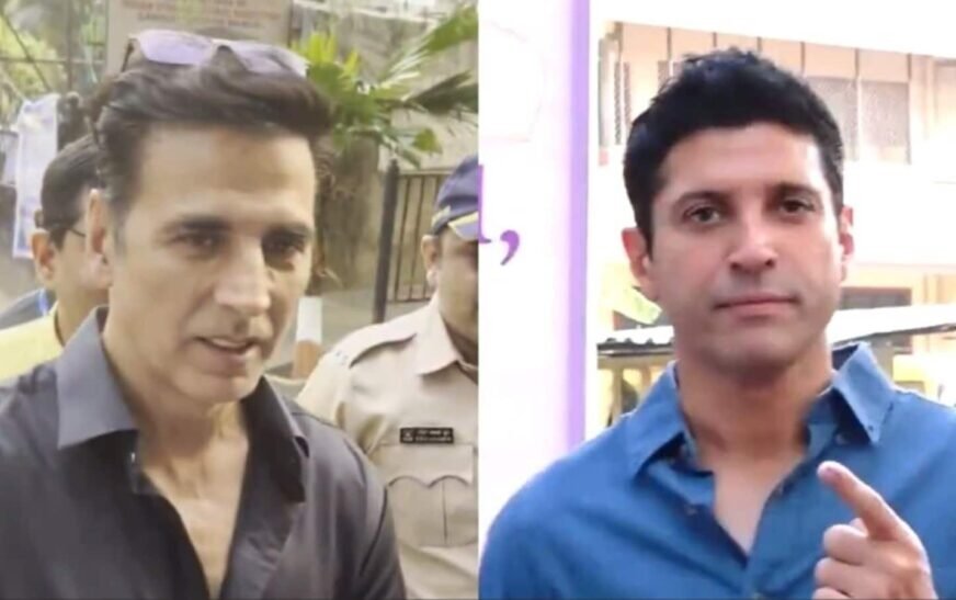 Maharashtra polls: Akshay Kumar praises arrangements at booth; Farhan Akhtar asks people to contribute as citizens | Bollywood