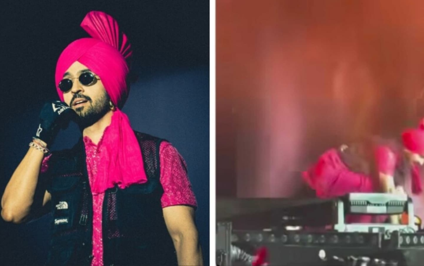 Diljit Dosanjh falls on stage during Ahmedabad concert; fans recall his 2013 fall: ‘Jab bhi gira hai, doguna fame mila’