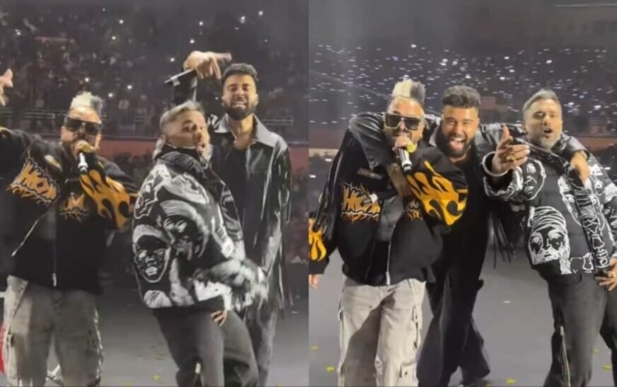 AP Dhillon surprises fans as Honey Singh, Jazzy B join him on stage in Delhi show; internet says, ‘Party getting hot’