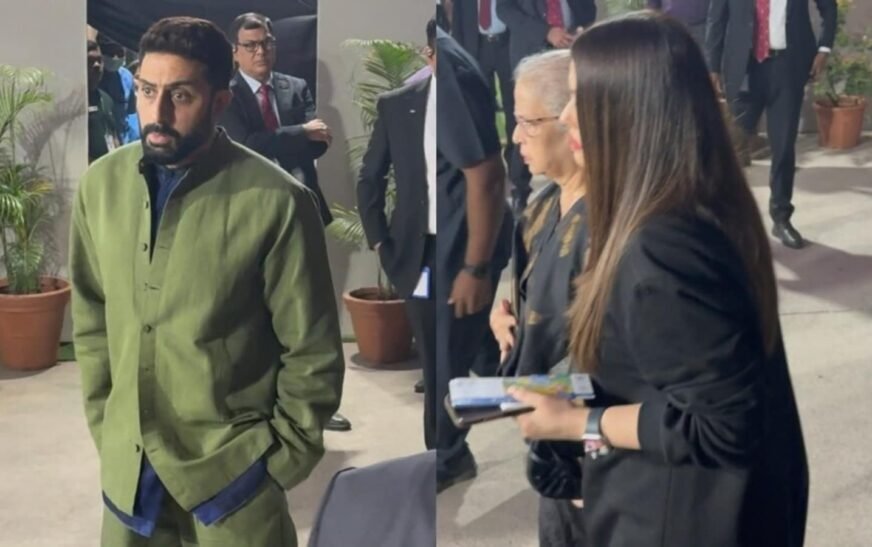 Aishwarya Rai, Abhishek Bachchan accompany her mom to Aaradhya’s school event. Watch | Bollywood