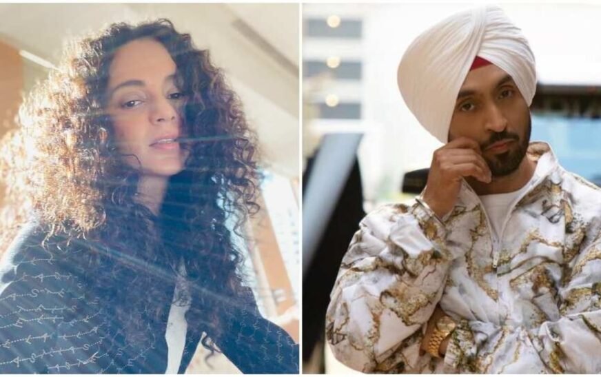 Kangana Ranaut reacts to question on alcohol-themed songs days after Diljit Dosanjh concert controversy | Bollywood
