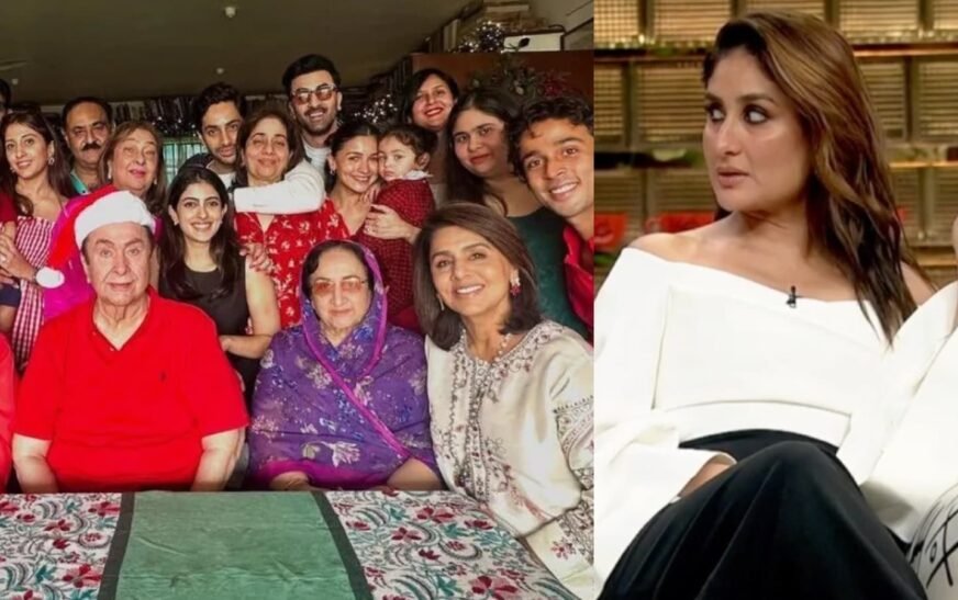 Raha changes into red for a family photo with Alia-Ranbir; fans miss Kareena, Suhana at Kapoors’ annual Christmas
