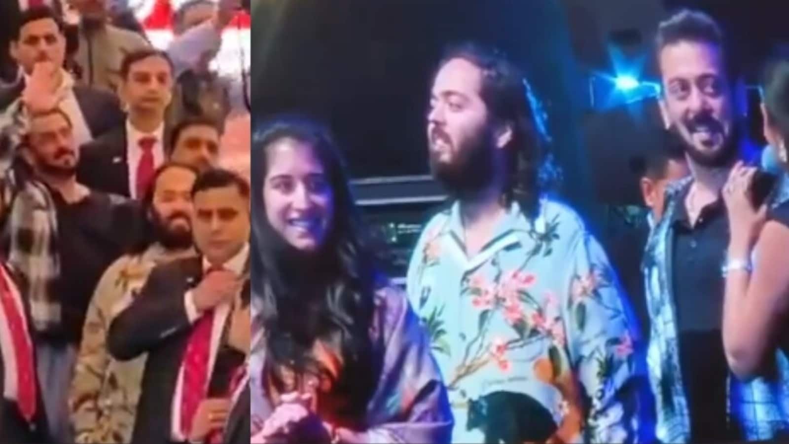 Fans scream as Salman Khan and Anant Ambani visit Jamnagar mall together, Radhika Merchant joins them on stage. Watch | Bollywood