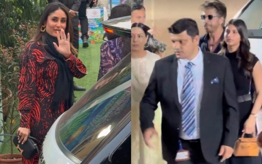 Shah Rukh Khan, Kareena Kapoor, Shahid Kapoor, and other stars make an entrance at Ambani school annual day. Watch | Bollywood