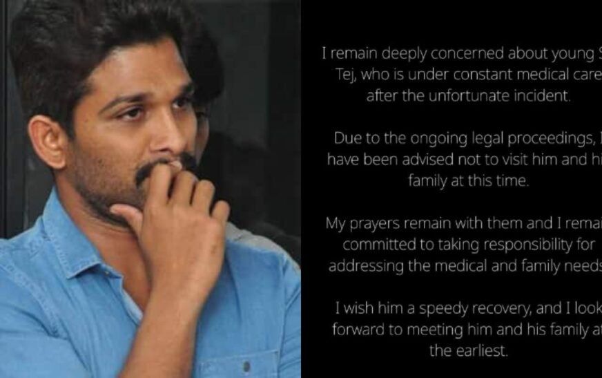 Allu Arjun’s social media post for boy injured in Hyderabad stampede gets mixed reactions – India TV