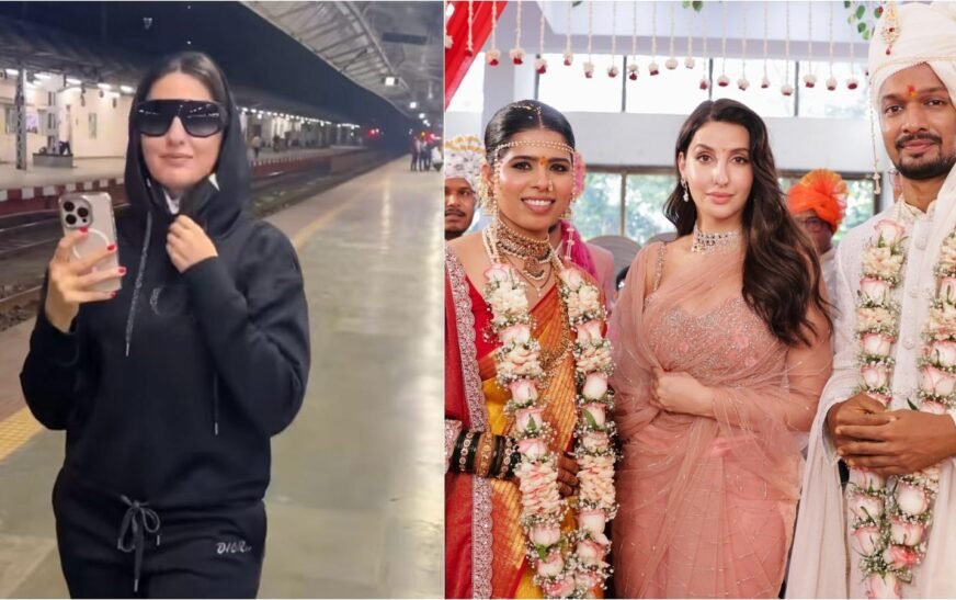 Nora Fatehi attends her team member’s wedding in Ratnagiri, shares glimpse of her train journey. Watch | Bollywood