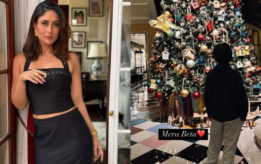 Kareena Kapoor gushes over hubby Saif Ali Khan, son Taimur Ali Khan in cute glimpse from their Christmas vacation | Bollywood