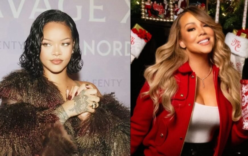 Rihanna’s playful request for Mariah Carey’s autograph goes viral at Christmas Time tour: Watch video