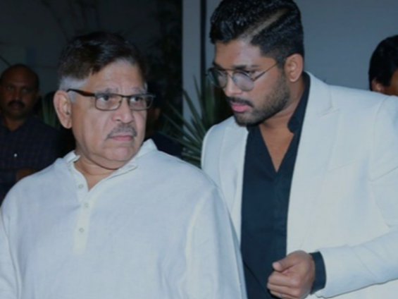 allu arjun father Meets Stampede Victim Husband Visits Injured Son In Hospital | भगदड़ में घायल बच्चे से मिले अल्लू अर्जुन के पिता: बोले- पीड़ित परिवार का पूरी तरह साथ देंगे, कानूनी कार्रवाई के कारण अल्लू नहीं आ सके