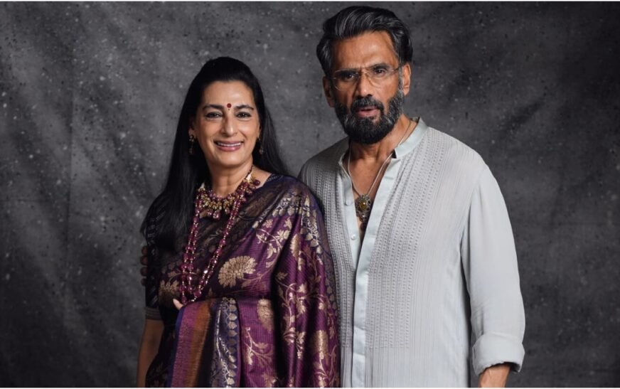 Suniel Shetty drops sweet anniversary post to celebrate 42nd anniversary with wife Mana