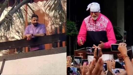 Bollywood News Live Today January 13, 2025 : Abhishek Bachchan makes a brief appearance as Amitabh Bachchan meets fans outside Jalsa, watches father from balcony