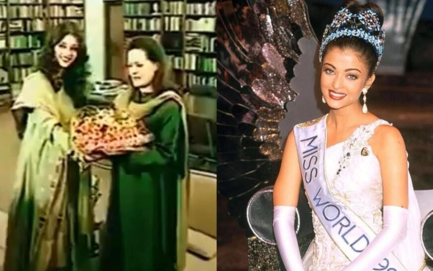 When freshly-crowned Miss World Aishwarya Rai met Sonia Gandhi, then president Shankar Dayal Sharma. Watch | Bollywood