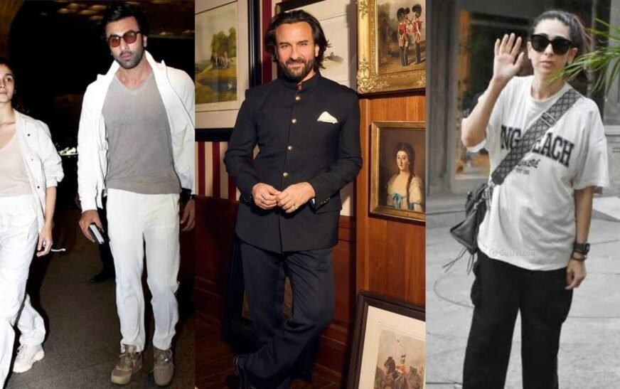 Ranbir Kapoor-Alia Bhatt, Karisma Kapoor and Soha Ali Khan reach Lilavati Hospital to meet Saif Ali Khan. Watch | Bollywood