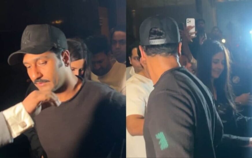 Katrina Kaif holds Vicky Kaushal’s hand as they exit a club after celebrating Isabelle Kaif’s birthday. Watch | Bollywood