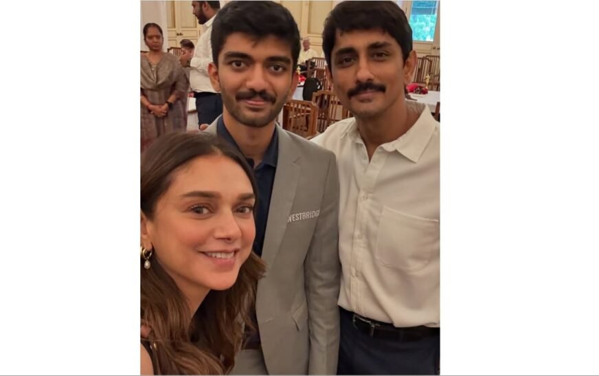 Aditi Rao Hydari and Siddharth meet chess star D Gukesh, call him ‘A true hero’