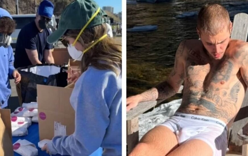 Selena Gomez, Benny Blanco volunteer for Los Angeles wildfire relief efforts as Justin Bieber enjoys vacation