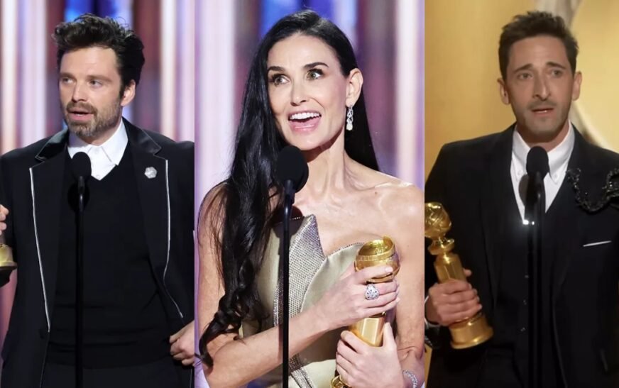 Golden Globes 2025: Sebastian Stan, Demi Moore, Adrien Brody wins big