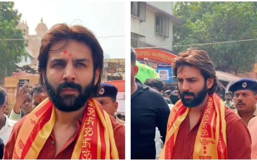 Kartik Aaryan kicks off 2025 with a visit to Siddhivinayak Temple; fans love his new beard look | Bollywood
