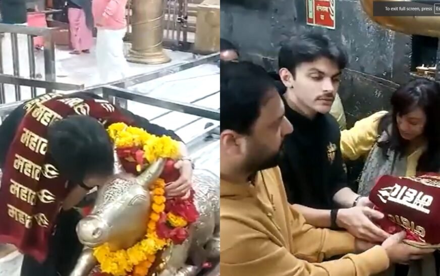 Veer Pahariya seeks blessings at Mahakaleshwar Temple ahead of his debut film Sky Force’s release – India TV